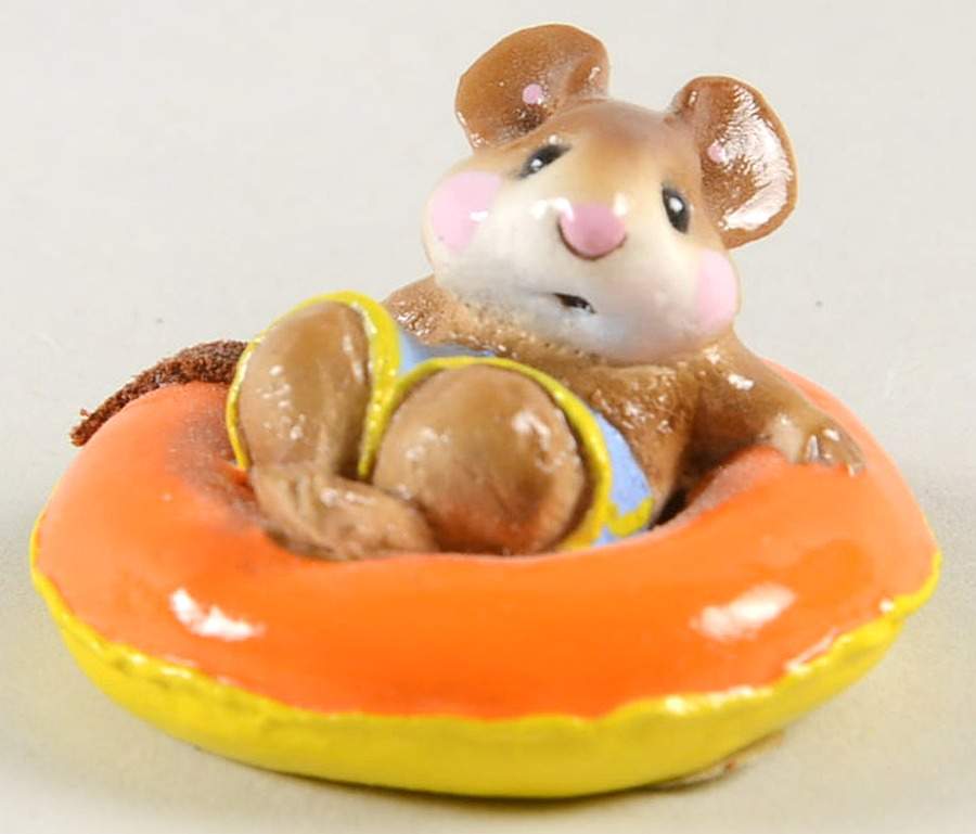 Mice Fun Float-Orange Tube - With Box Bx245 by Wee Forest Folk-1