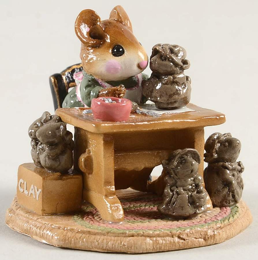 Mice Mrs Mousey's Studio - Boxed by Wee Forest Folk-1