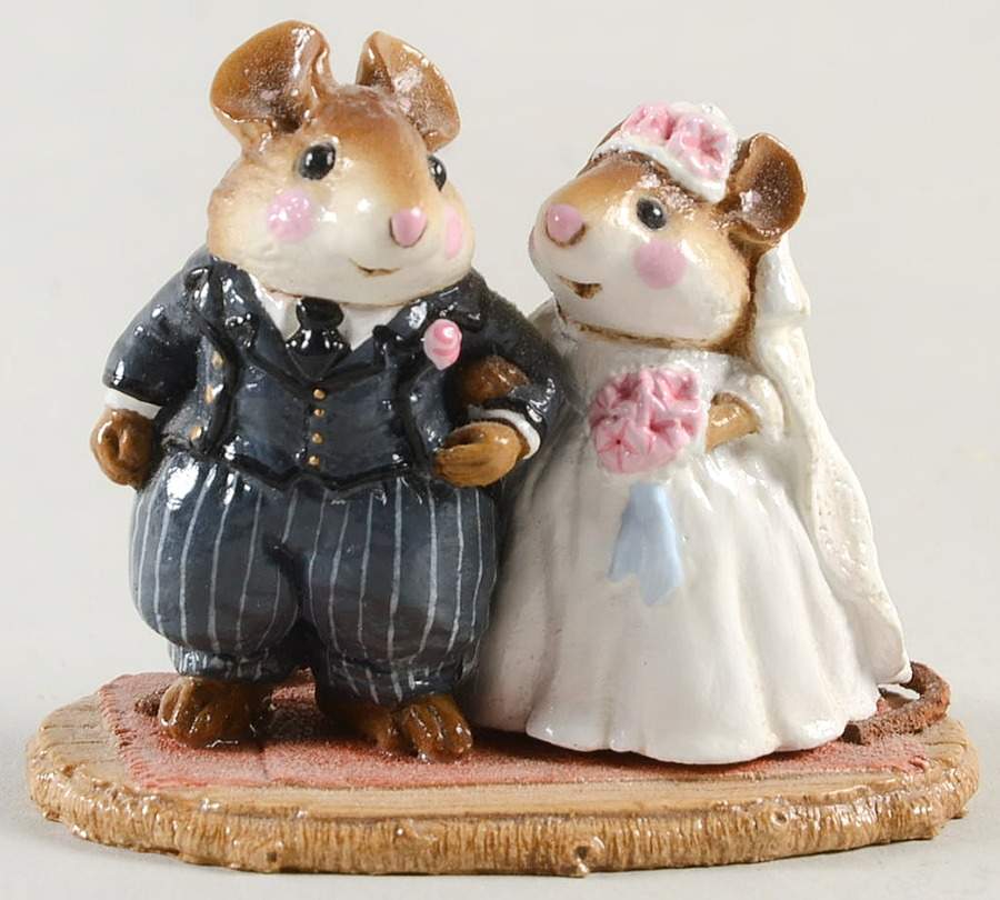 Mice Wedding Pair - Boxed by Wee Forest Folk-1