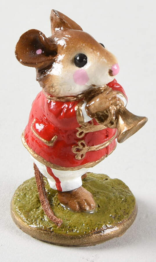 Mice Trumpeter-Red Coat - Boxed by Wee Forest Folk-1