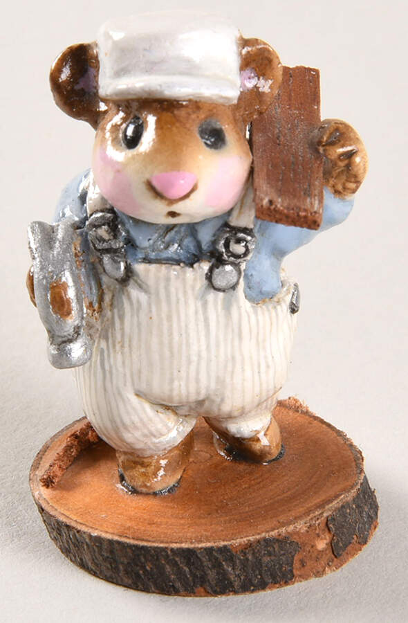 Mice Carpenter Mouse - With Box by Wee Forest Folk-1