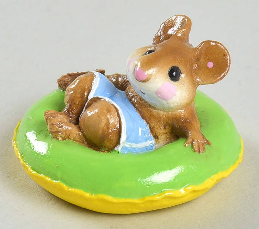 Mice Fun Float - Green Tube - Boxed by Wee Forest Folk-1