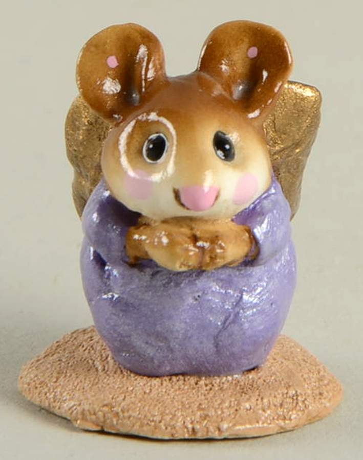 Chris-Mouse Pageant Nativity Pageant Angel - Lavender - No Box by Wee Forest Folk-1