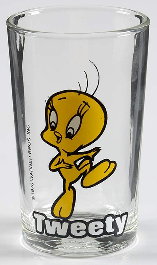Warner Brothers Glasses 1976 Tweety - No Box by Welchs-1