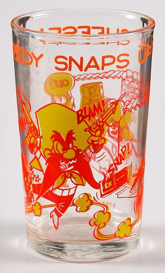 Warner Brothers Glasses 1974 Speedy Snaps Up The Cheese - No Box by Welchs-1