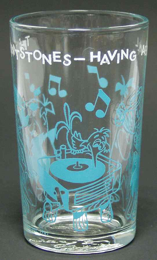 Flintstones Glasses 1962  Having A Ball - No Box by Welchs-1