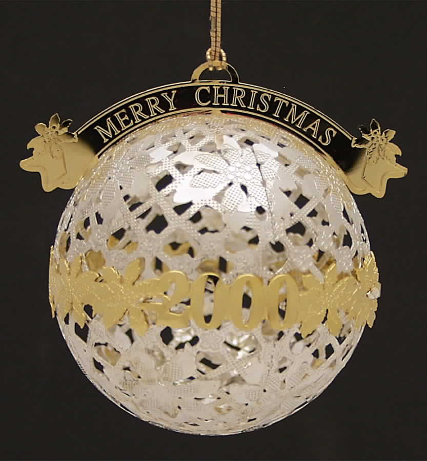 Millennium Ball Christmas Ball - Boxed by Wallace Silver-1