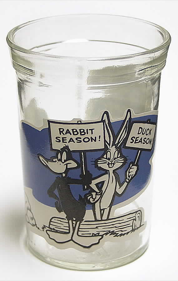 Looney Toons Glasses 1994 Bugs Bunny & Daffy Duck - No Box by Welchs-1