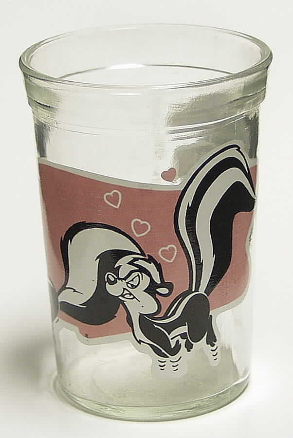 Looney Toons Glasses 1994 Pepe Le Pew & Cat - No Box by Welchs-1