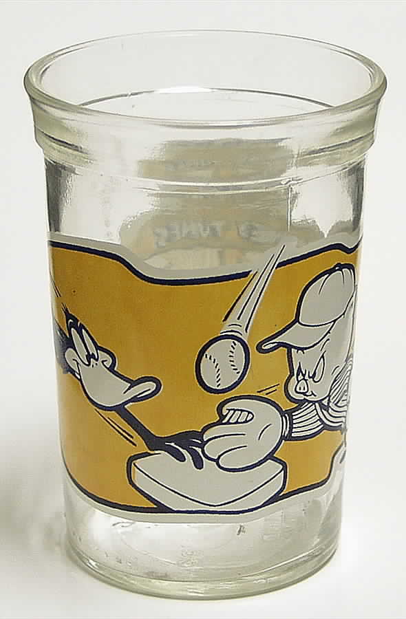 Looney Toons Glasses 1994 Daffy Duck & Porky Pig - No Box by Welchs-1