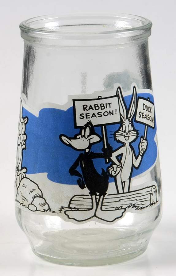 Looney Toons Glasses 1994 Bugs Bunny & Daffy Duck - No Box by Welchs-1