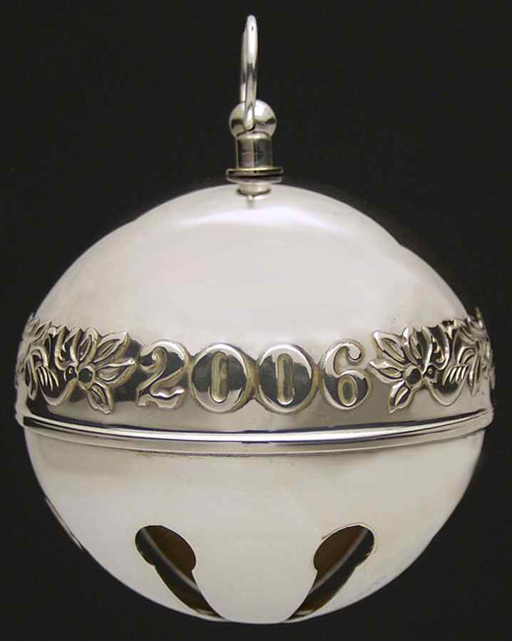 Sleigh Bell-Sterling Ornament 2006 Doves Of Peace - Boxed by Wallace Silver-1