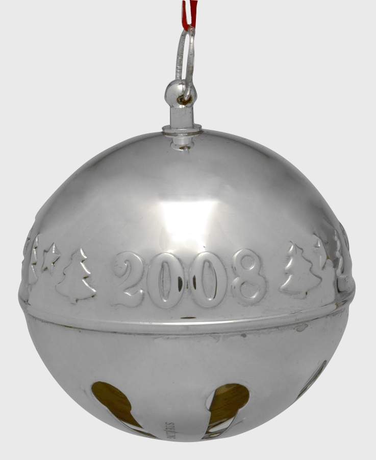 Sleigh Bell-Sterling Ornament 2008 Trees - No Box by Wallace Silver-1