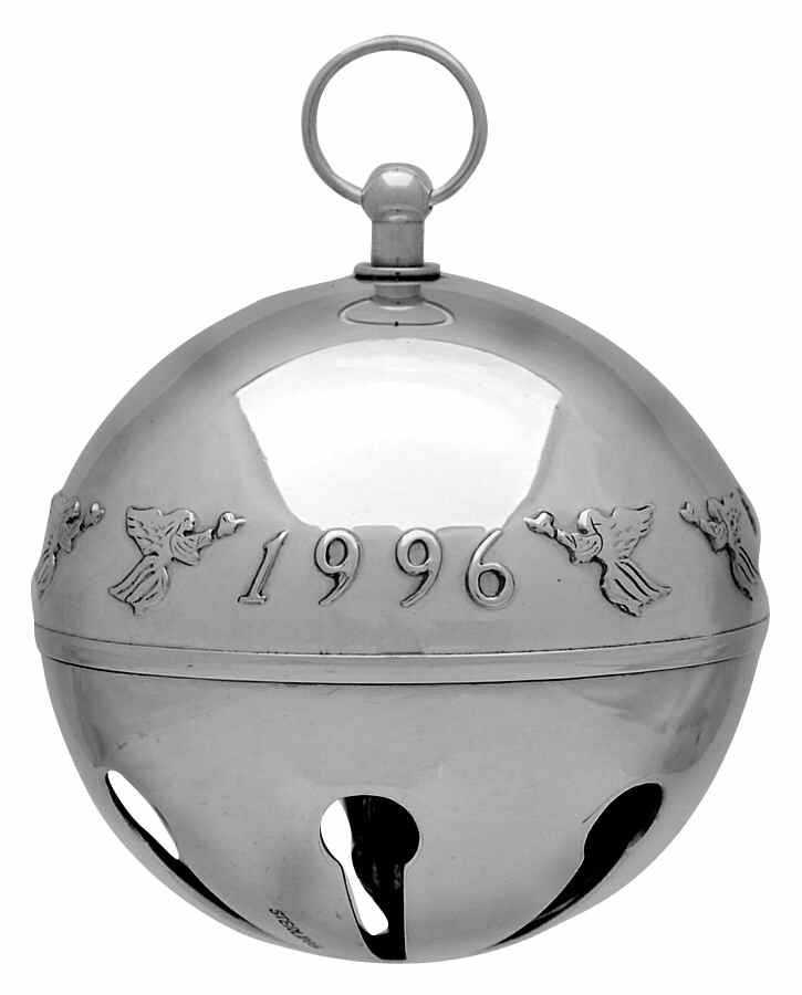 Sleigh Bell-Sterling Ornament 1996 Angels - Boxed by Wallace Silver-1