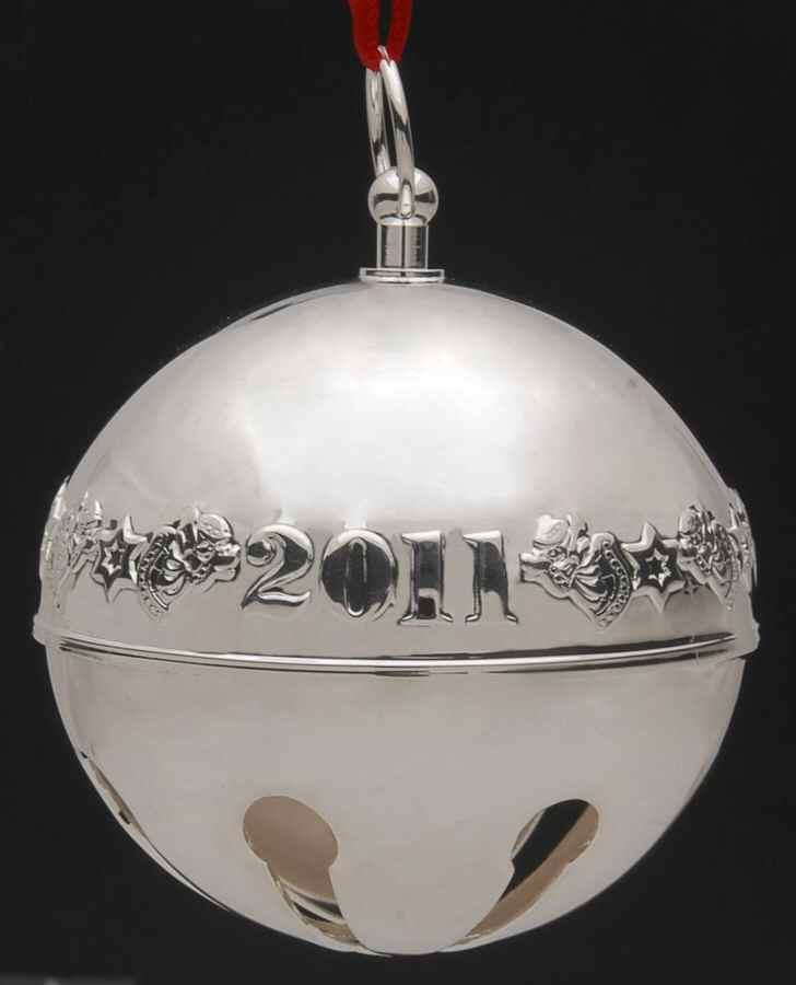 Sleigh Bell-Sterling Ornament 2011 Angels - Boxed by Wallace Silver-1