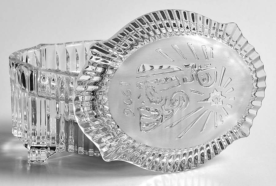 Songs of Christmas-Music Box Silent Night - No Box by Waterford Crystal-3