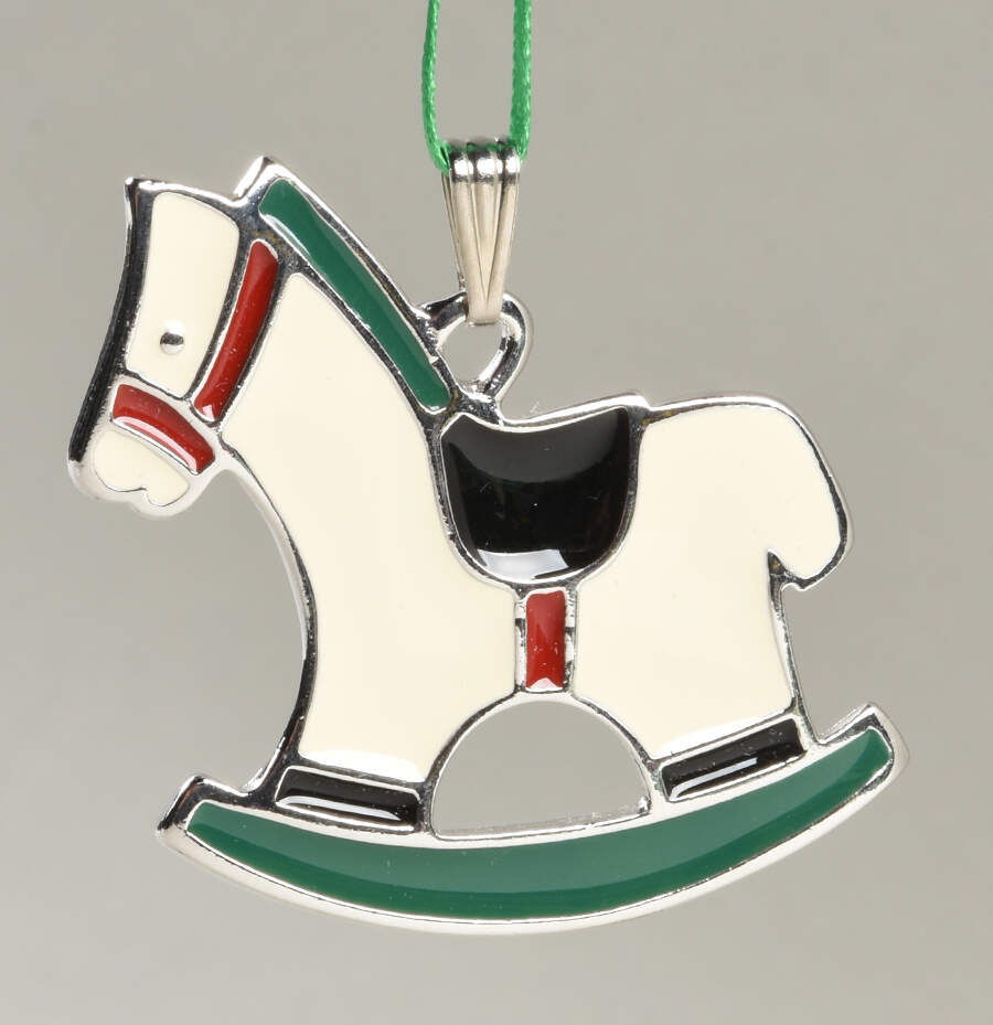 Christmas Cookie Rocking Horse - Boxed by Wallace Silver-1