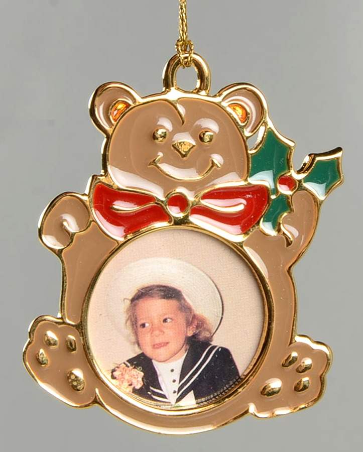 Christmas Cookie Teddy Bear Frame - Boxed by Wallace Silver-1