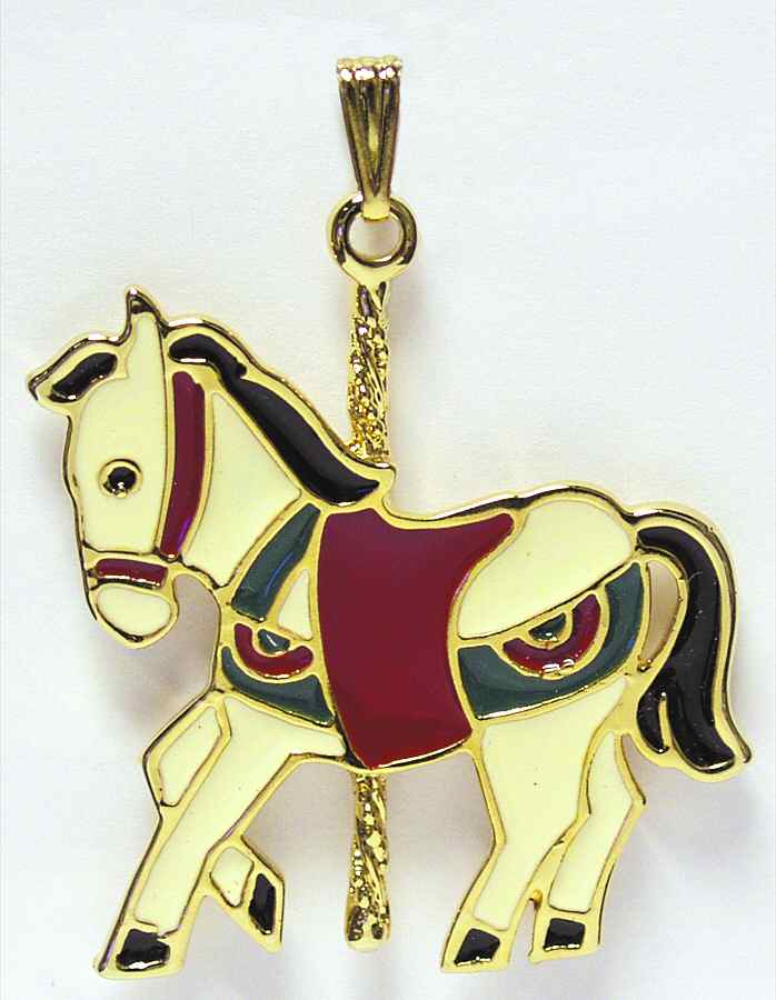 Christmas Cookie Carousel Horse - No Box by Wallace Silver-1
