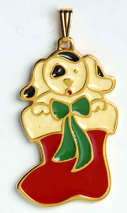 Christmas Cookie Puppy In A Boot - Boxed by Wallace Silver-1