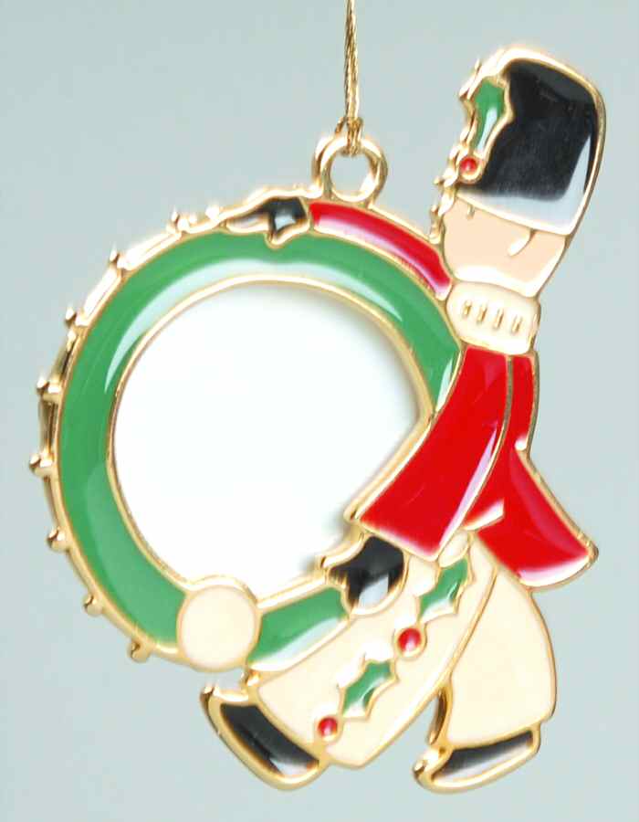 Christmas Cookie Soldier With Drum-Frame - No Box by Wallace Silver-1