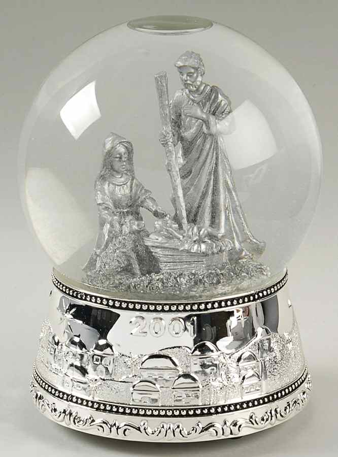 Christmas Musical Snowglobe Nativity  - Boxed by Wallace Silver-1