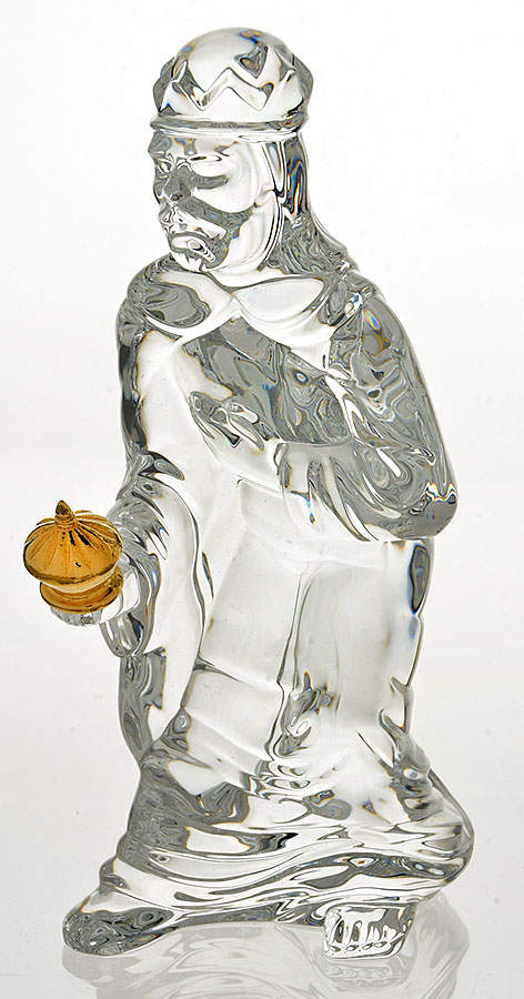 Millennium Nativity-Figurine Balthasar-King Offering - Boxed by Waterford Crystal-1