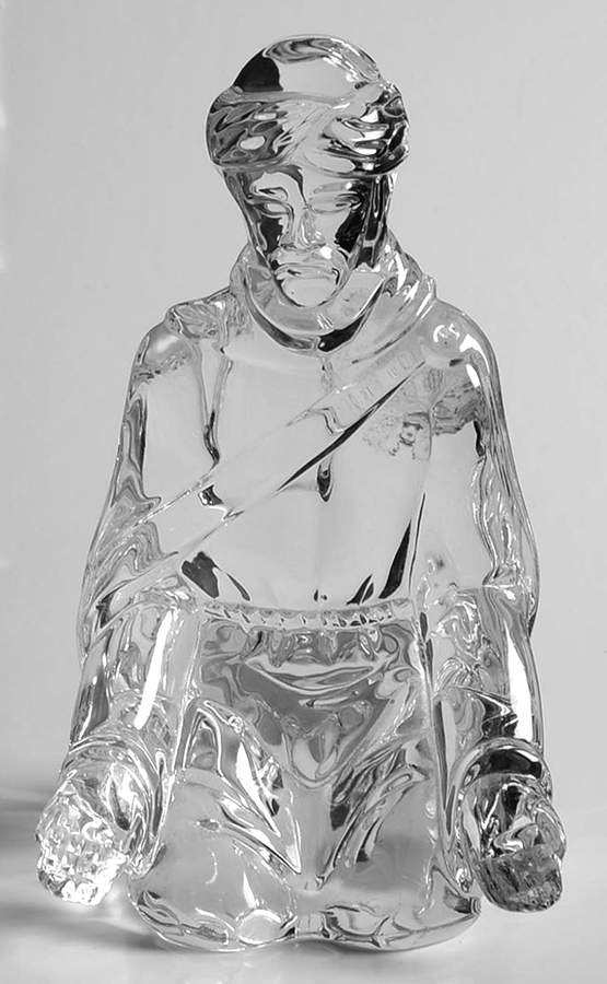 Millennium Nativity-Figurine Melchior-King Sitting,No Gold Box - No Box by Waterford Crystal-1