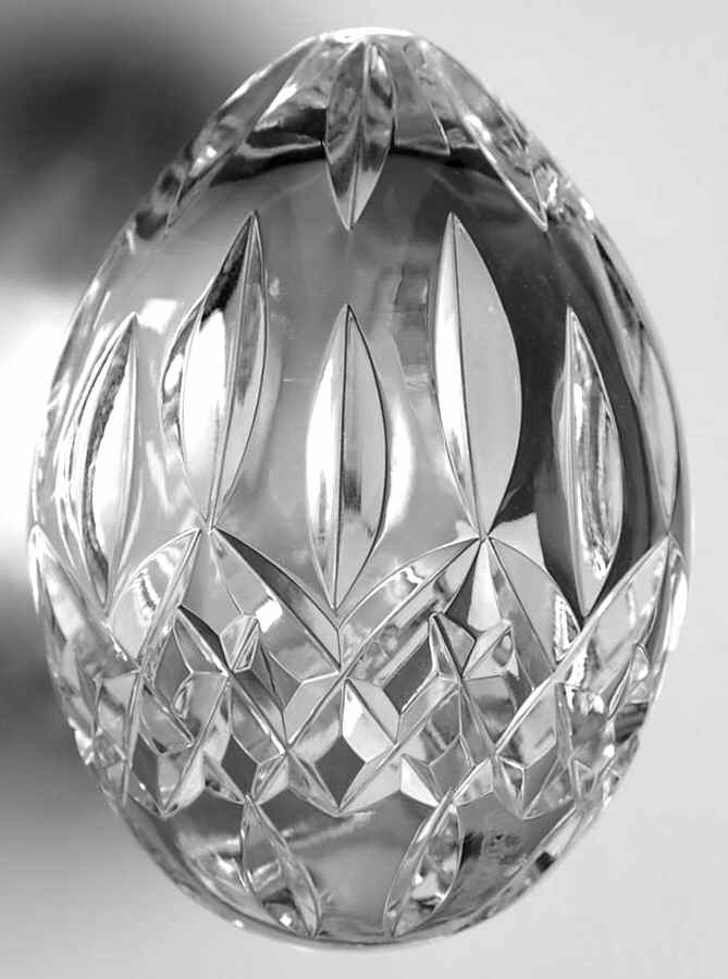 Annual Egg (Sterling or Silverplate Base) 1993-Crystal Egg Only - No Box by Waterford Crystal-1