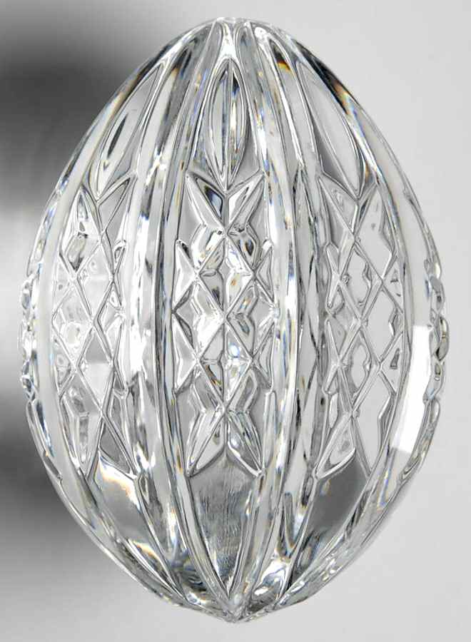 Annual Egg (Sterling or Silverplate Base) 1999-Crystal Egg Only - No Box by Waterford Crystal-1