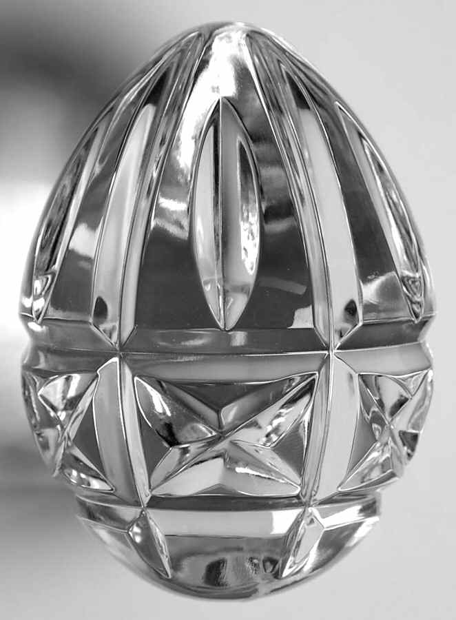 Annual Egg (Sterling or Silverplate Base) 2000-Crystal Egg Only - No Box by Waterford Crystal-1