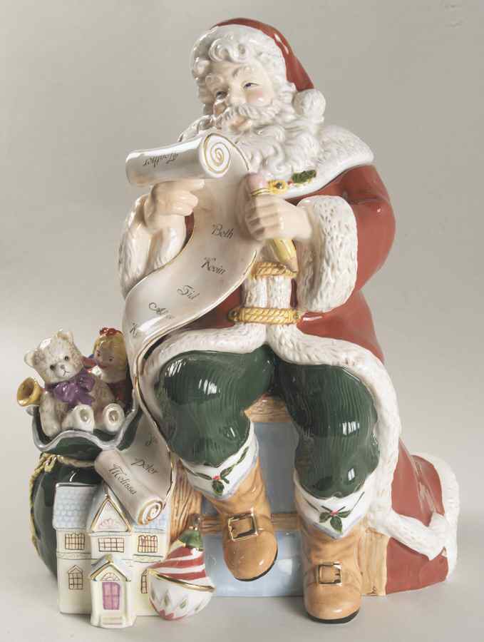 Holiday Heirloom Cookie Jars Georgian Santa - No Box by Waterford China-1