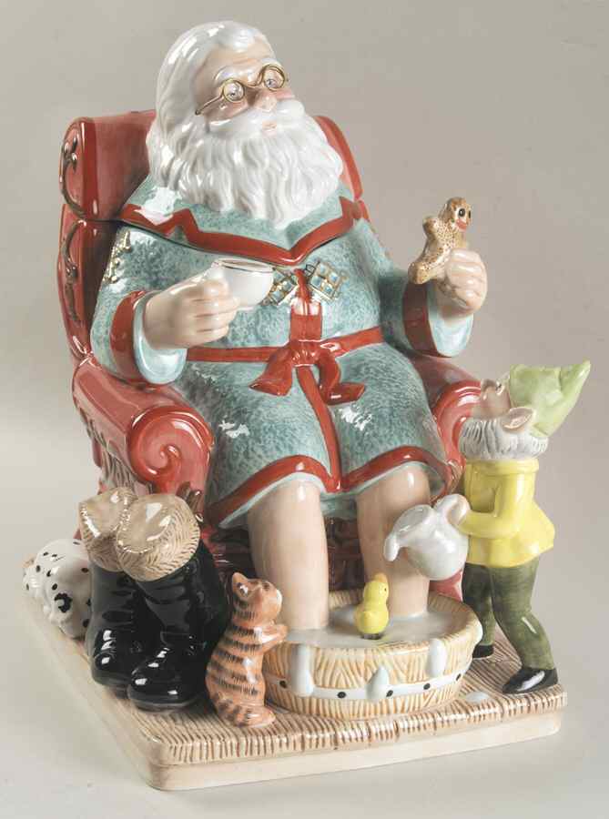Holiday Heirloom Cookie Jars Teatime For Santa-Musical - Boxed by Waterford China-1