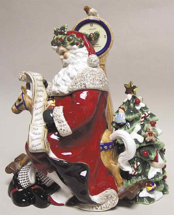 Holiday Heirloom Cookie Jars Jolly Old St Nick-Musical - Boxed by Waterford China-1