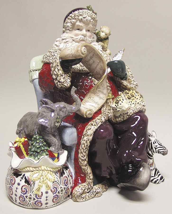 Holiday Heirloom Cookie Jars Maharaja Santa Cookie Jar - Boxed by Waterford China-1