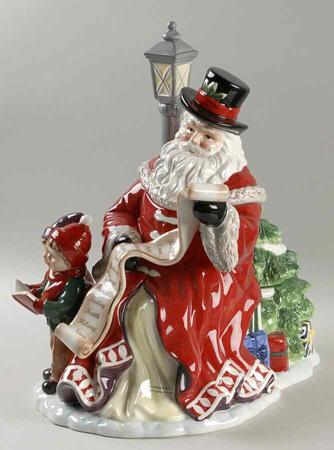 Holiday Heirloom Cookie Jars Towne Square Santa - Boxed by Waterford China-1