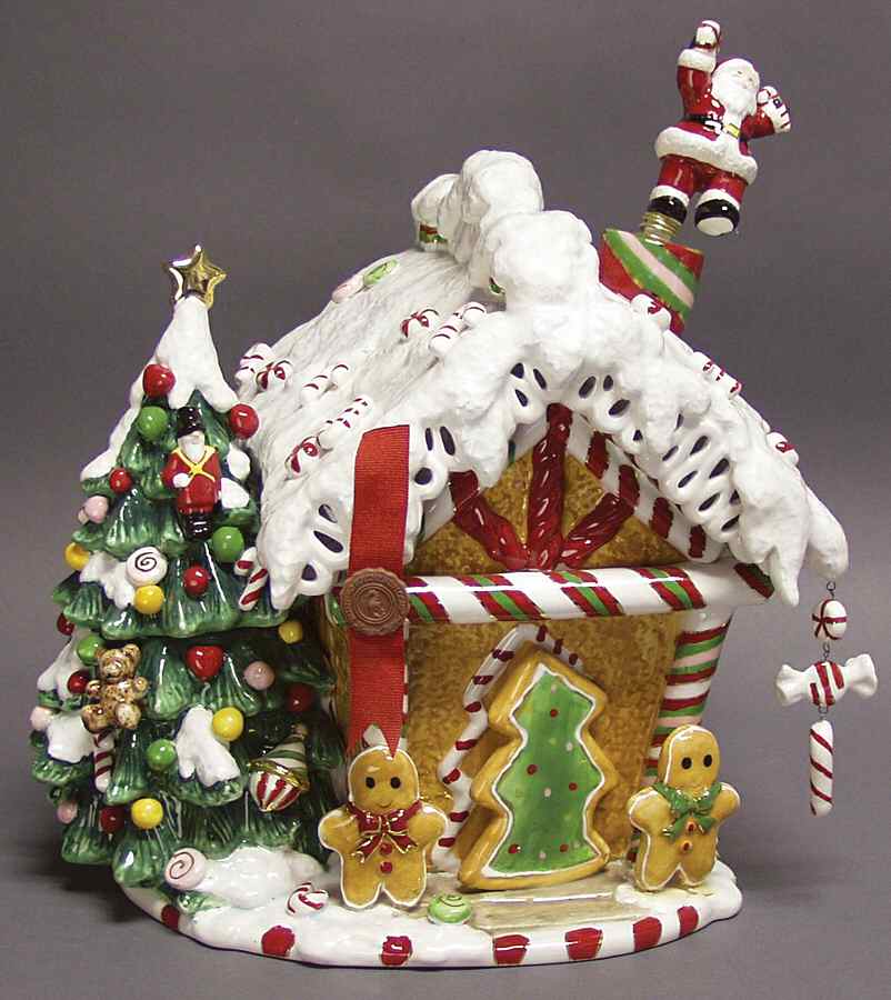 Holiday Heirloom Cookie Jars Gingerbread House Cookie Jar - Boxed by Waterford China-1