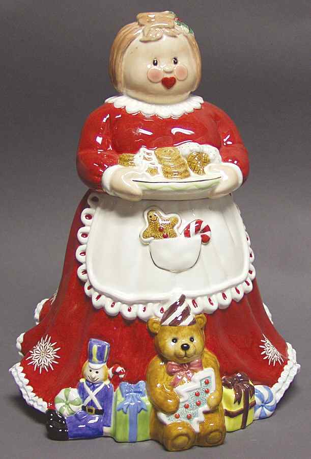 Holiday Heirloom Cookie Jars Peppermint Lady Cookie Jar - No Box by Waterford China-1