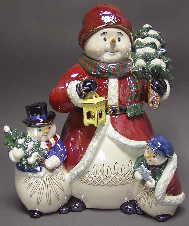 Holiday Heirloom Cookie Jars Snowman Cookie Jar - Boxed by Waterford China-1