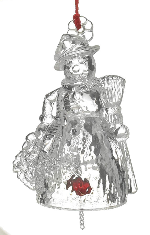 Marquis Christmas Bell Ornament Snowman Bell Ornament - No Box by Waterford Crystal-1