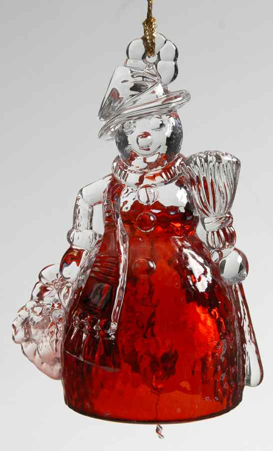 Marquis Christmas Bell Ornament Snowman Red Bell Ornament - Boxed by Waterford Crystal-1