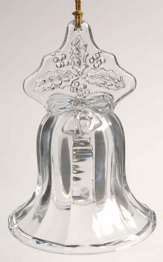 Marquis Christmas Bell Ornament Holly Annual Bell Ornament - Boxed by Waterford Crystal-1