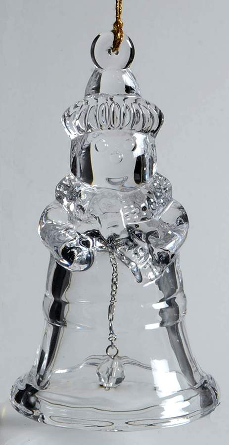 Marquis Christmas Bell Ornament Snowman Bell Ornament - Boxed by Waterford Crystal-1