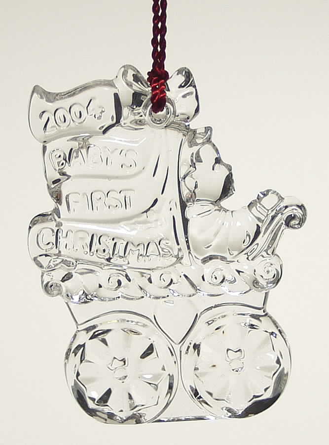 Marquis Baby's First Christmas Baby Carriage - No Box by Waterford Crystal-1