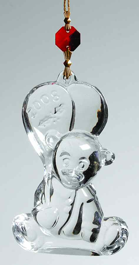 Marquis Baby's First Christmas Bear With Balloons - Boxed by Waterford Crystal-1