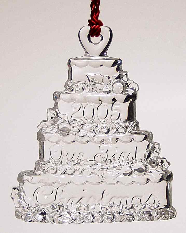 Marquis Our First Christmas Wedding Cake - Boxed by Waterford Crystal-1