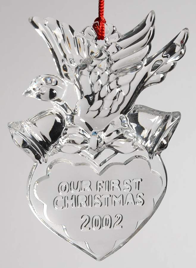 Marquis Our First Christmas Wedding Dove - Boxed by Waterford Crystal-1