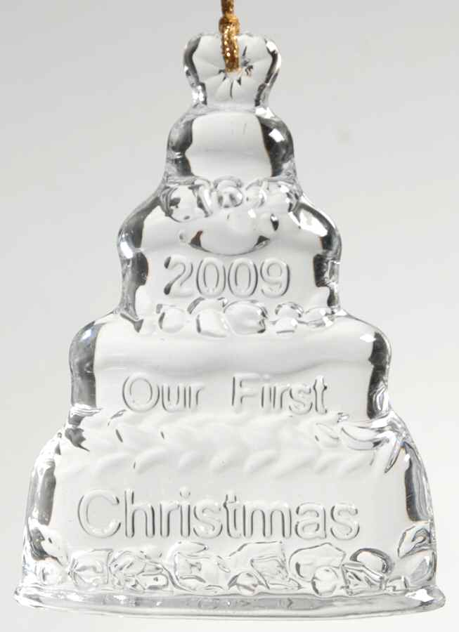 Marquis Our First Christmas Wedding Cake - Boxed by Waterford Crystal-1