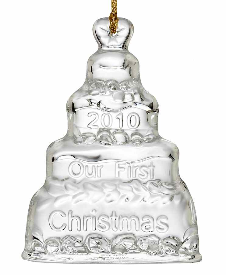 Marquis Our First Christmas Wedding Cake - No Box by Waterford Crystal-1