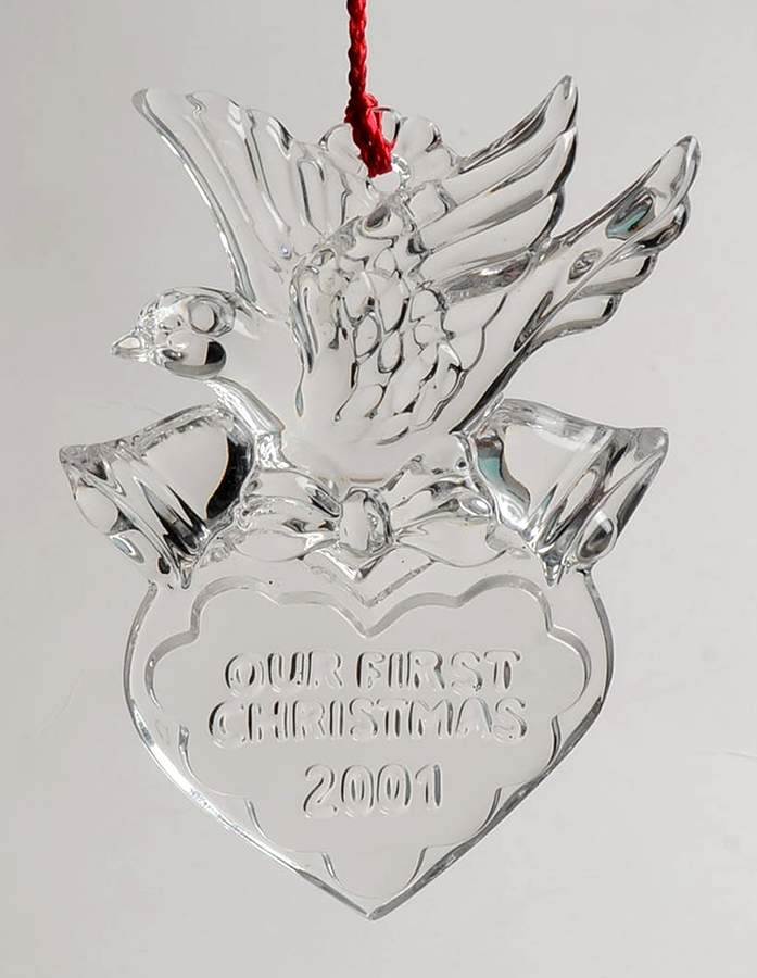 Marquis Our First Christmas Doves & Heart - No Box by Waterford Crystal-1